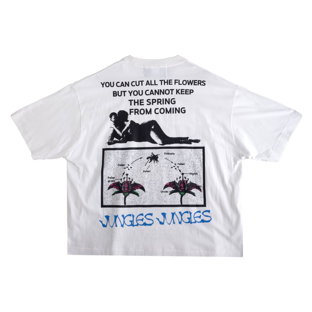 JUNGLES JUNGLES "Meditation" Mountain White Tee