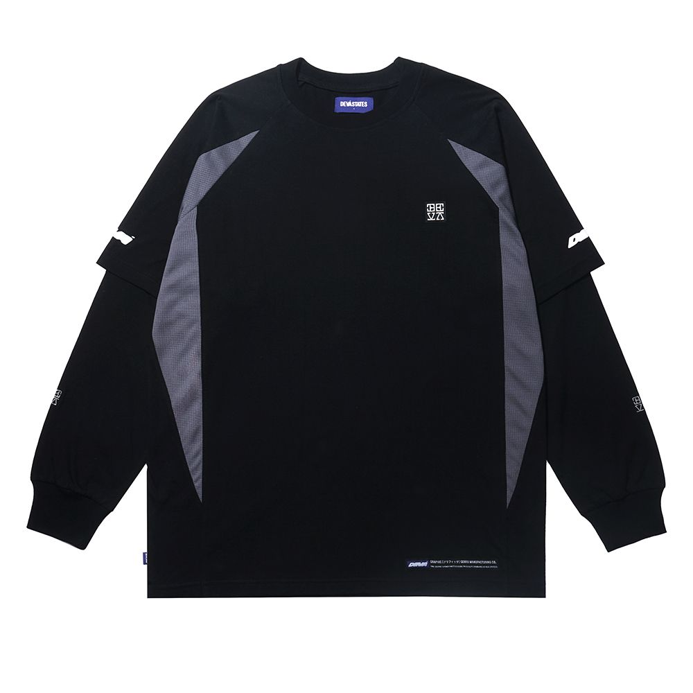 Devá States "Double Layered" Black Longsleeve T-Shirt