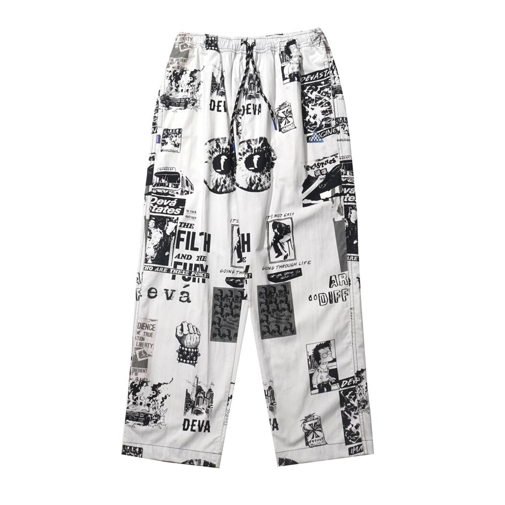 Devá States "Filth" White Print Pants
