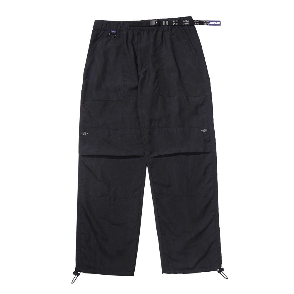 Devá States "Micro" Black Printed Nylon Trekker Pants