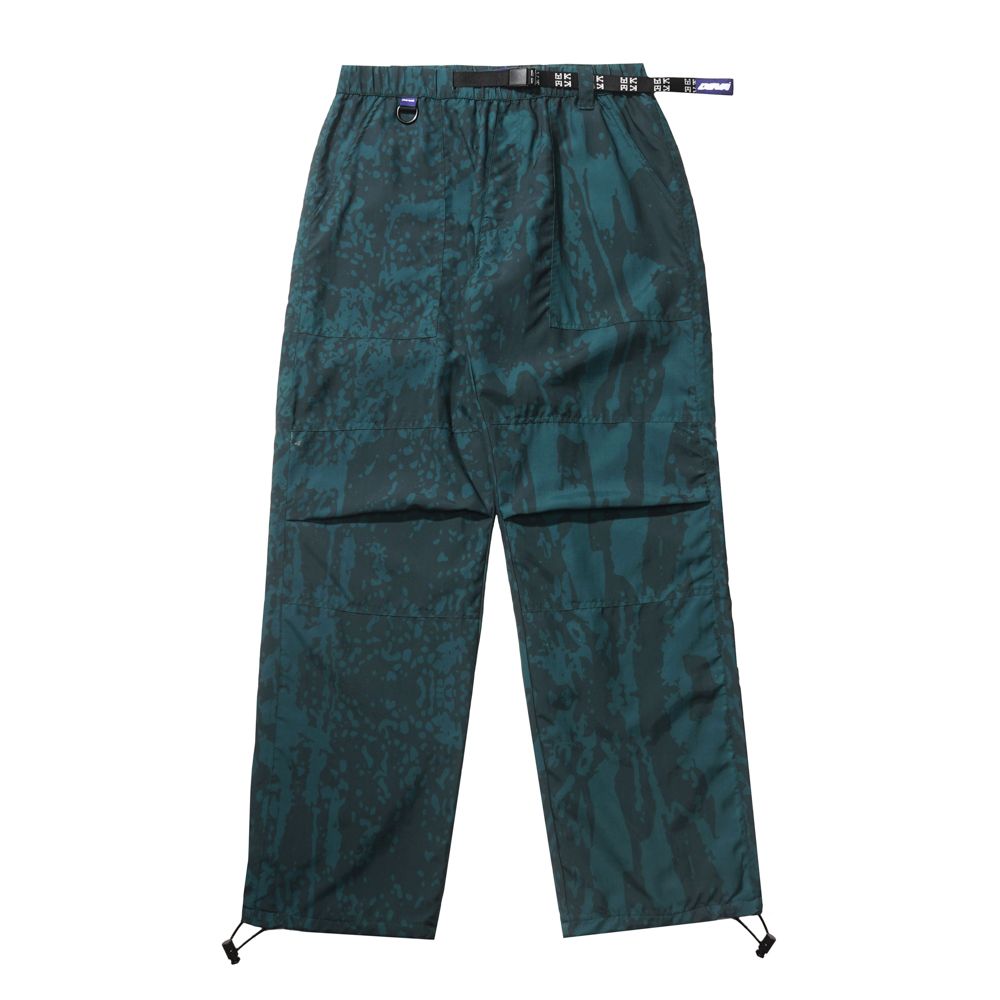 Devá States "Micro" Green Printed Nylon Trekker Pants