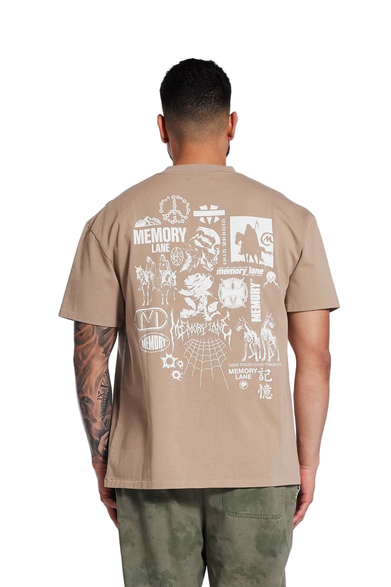 Memory Lane "Through The Years" Khaki Tee