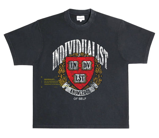 Individualist “Coat Of Arms” Vintage Black Tee