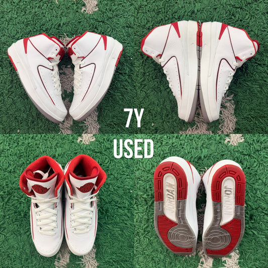 Air Jordan 2 Retro 'White Red' 2014 USED