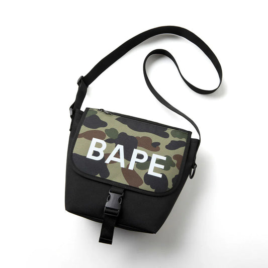 BAPE Shoulder Bag "BAPE" Green Camo