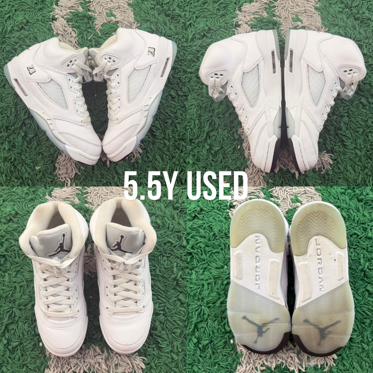 Jordan 5 Retro 'White Metallic 2026' USED