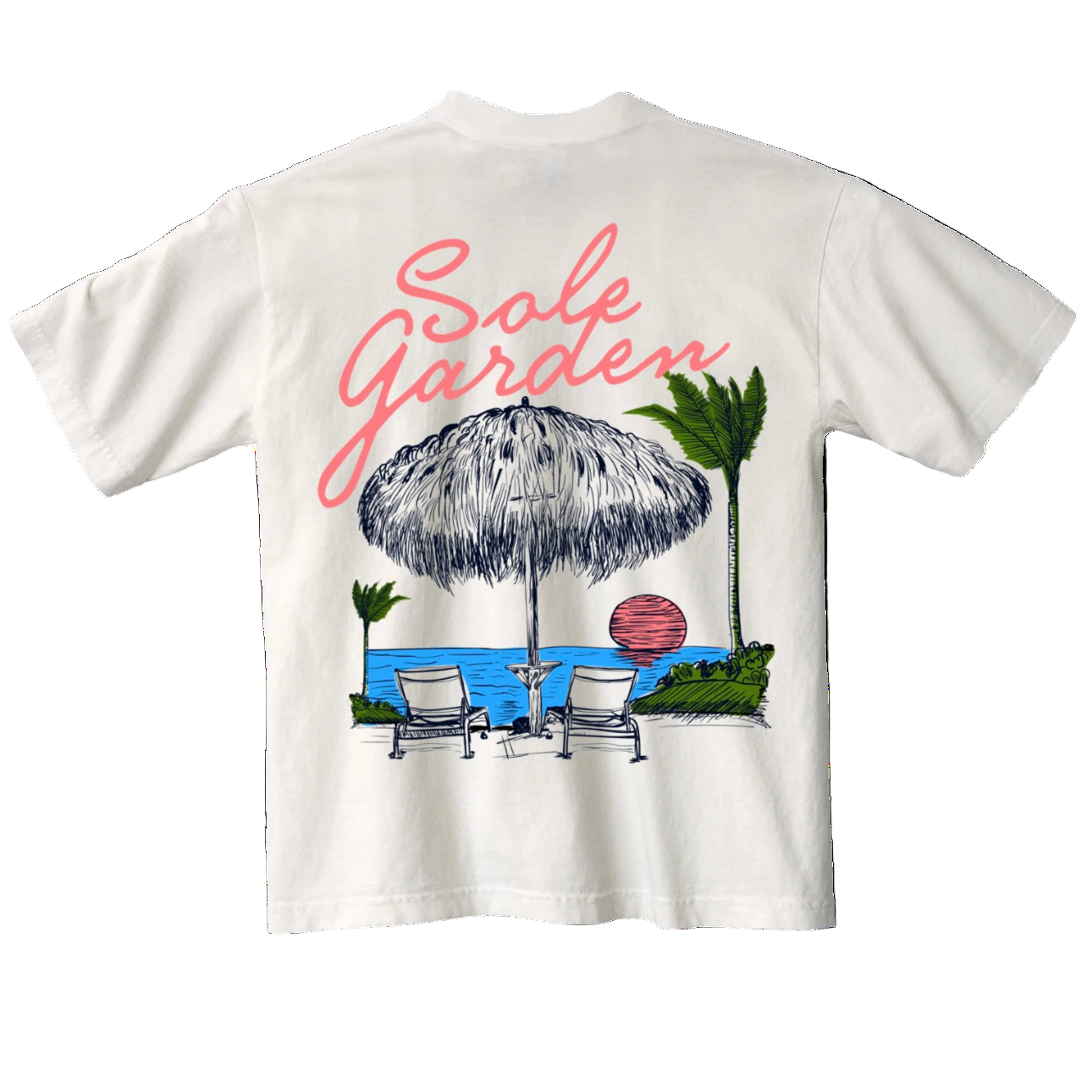 Sole Garden "Paradise" Off White Tee