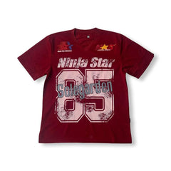 Sole Garden x FUJIMOTO Design “Ninja Star” Red Jersey