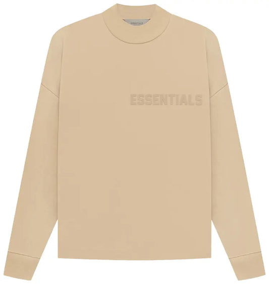 Essentials “Front Logo Sand” Longsleeve