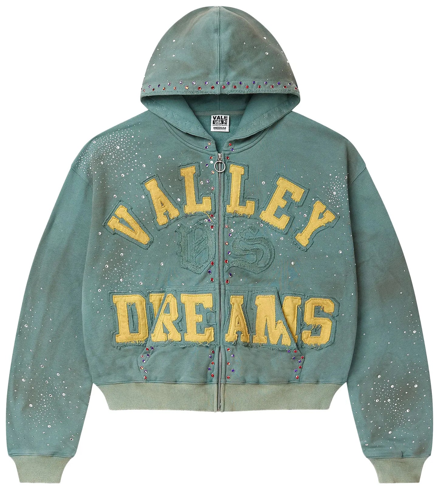 Vale Forever Bank 'Dark Mint' Zip Up Hoodie