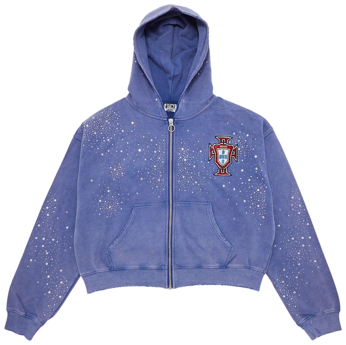 Vale Forever Sea Cluster 'Light Blue' Zip Up Hoodie