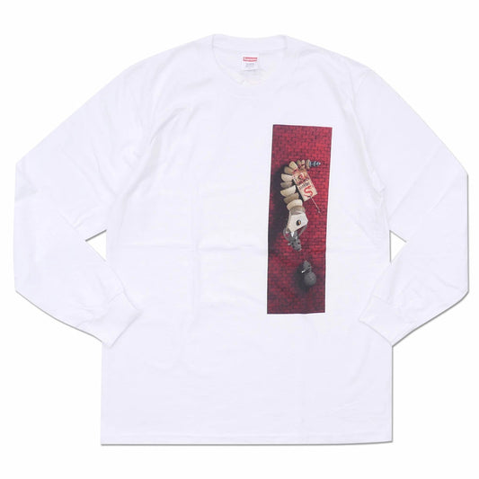 Supreme "Mike Hill Snake Trap" Long Sleeve Tee White