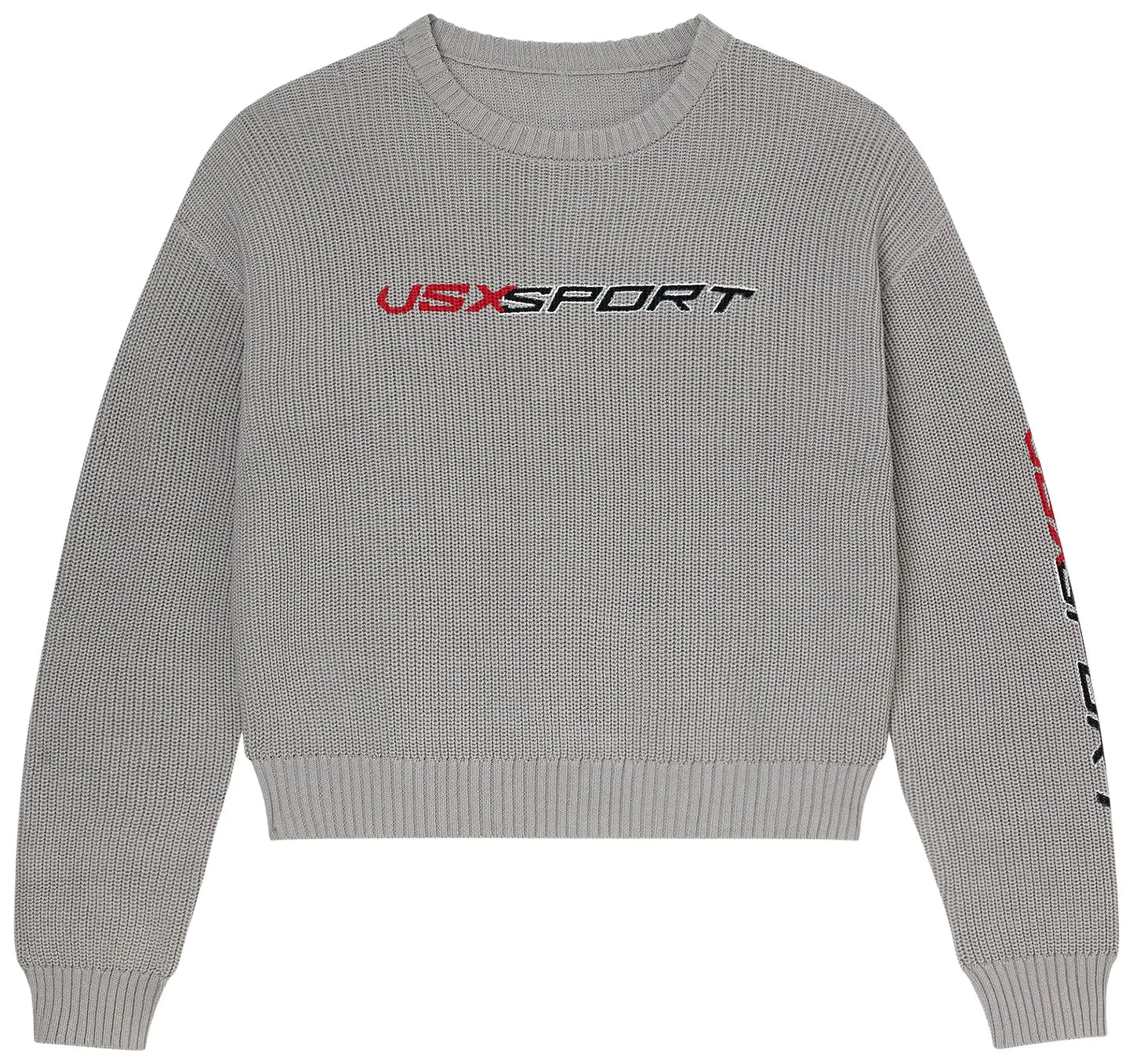 Vale Forever 'Vsx Sport' Grey Rib Knit Long Sleeve