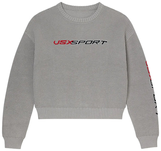 Vale Forever 'Vsx Sport' Grey Rib Knit Long Sleeve