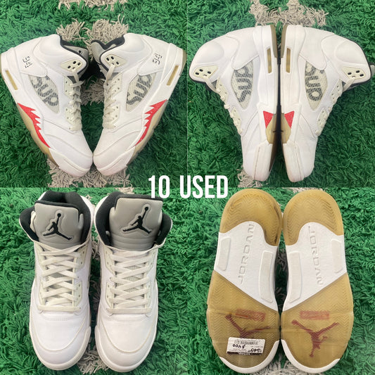 Air Jordan 5 Supreme “White” USED