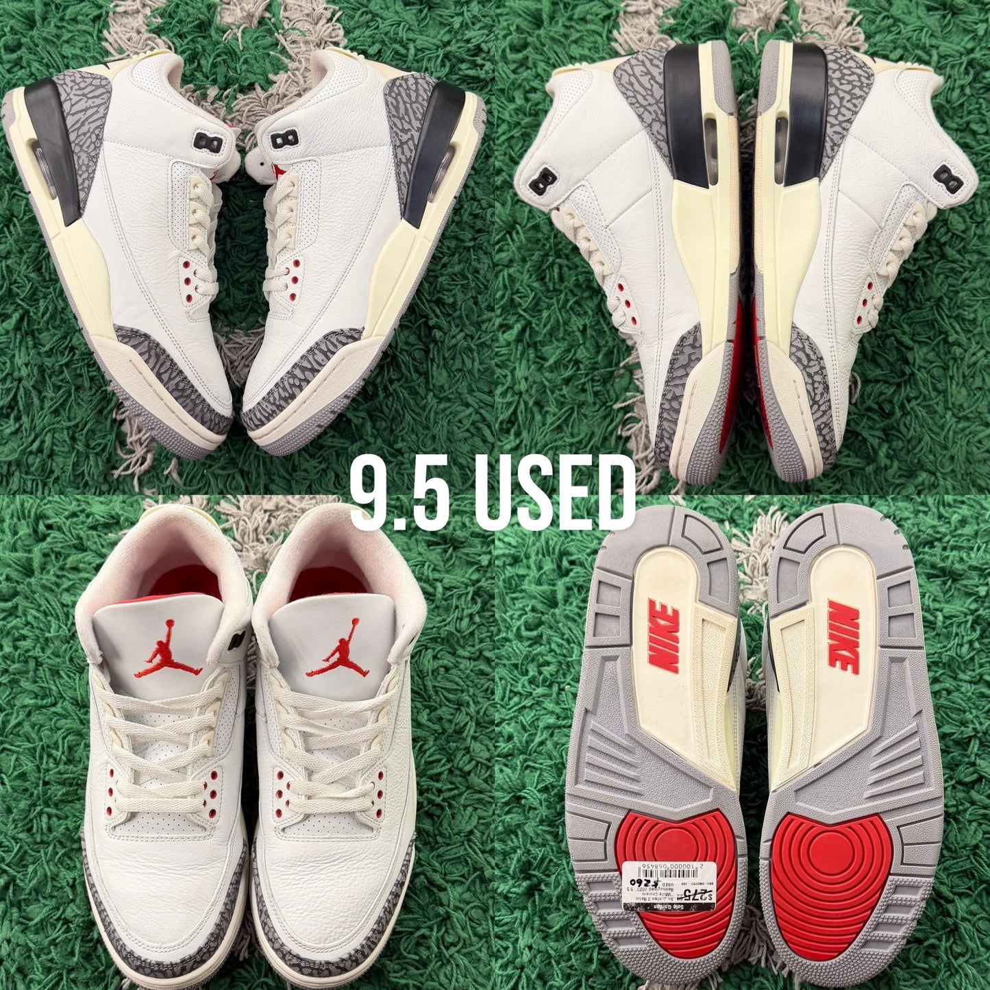 Air Jordan 3 Retro OG "White Cement Reimagined 2023" USED