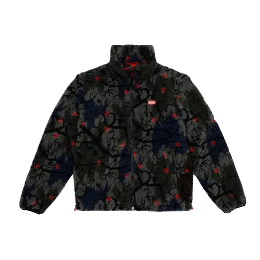 FELT "Forest Bloom" Black Forest Sherpa Jacket