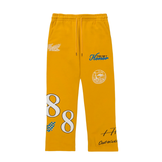Honor The Gift "1988" Yellow Sweatpants