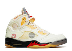 Air Jordan 5 Retro x Off White "Sail”