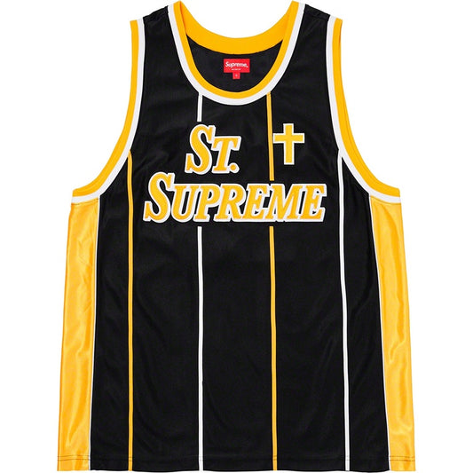 Supreme 'St. Supreme' Basketball Black Jersey