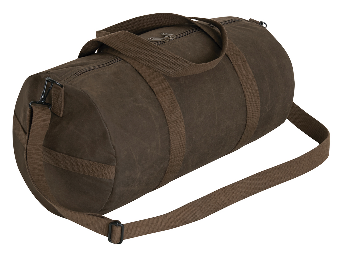Rothco "Waxed Brown" Canvas Shoulder Duffle