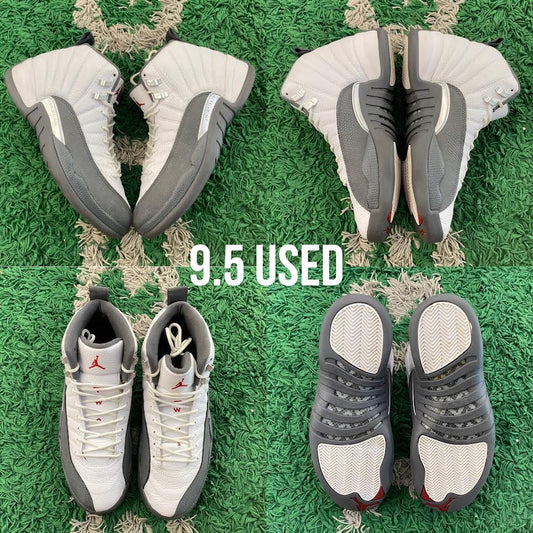 Air Jordan 12 Retro "White Dark Grey" USED