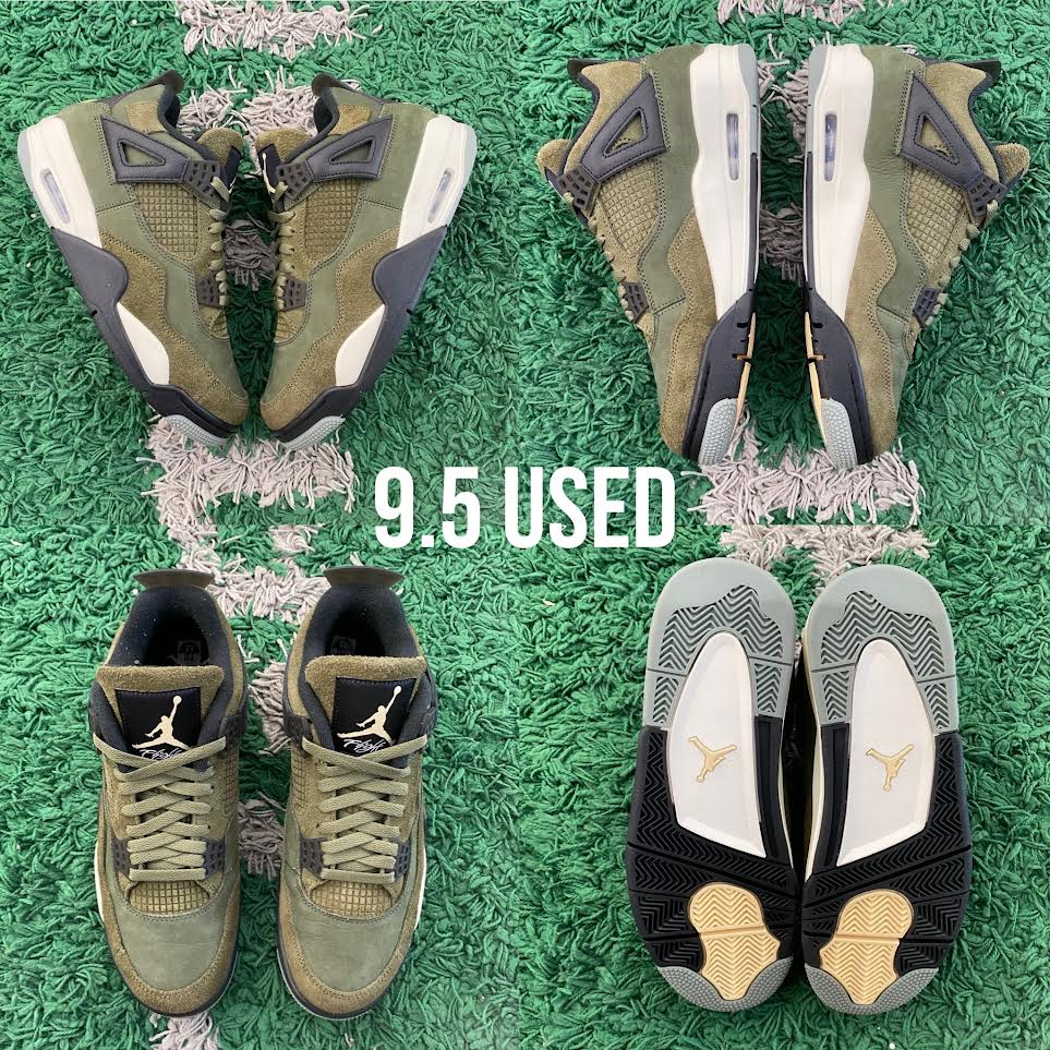 Air Jordan 4 Retro "Craft Olive" USED
