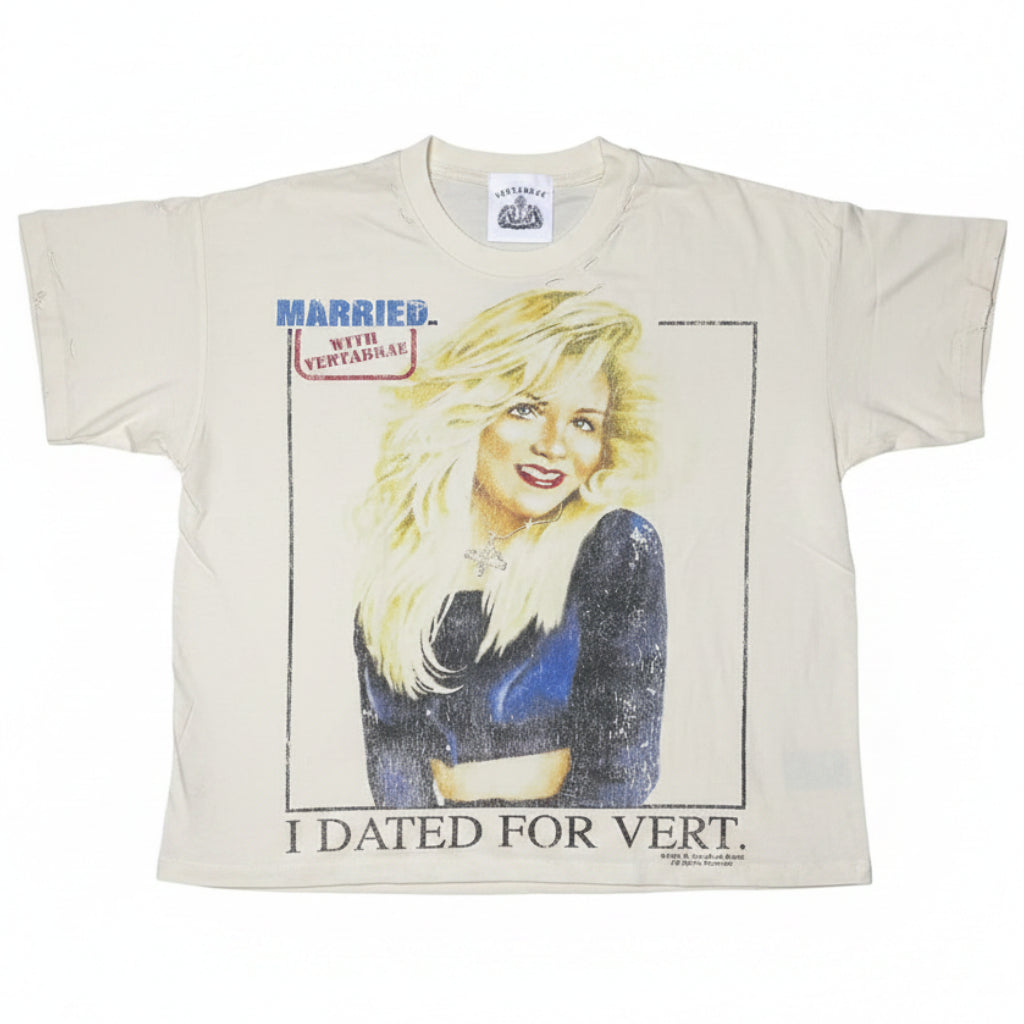 Vertabrae 'Mrs. Verty' Cream T-Shirt