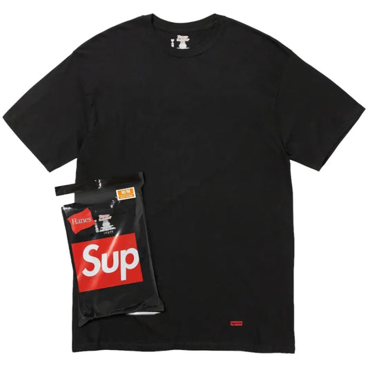 Supreme/Hanes Tees (3pk)- Black