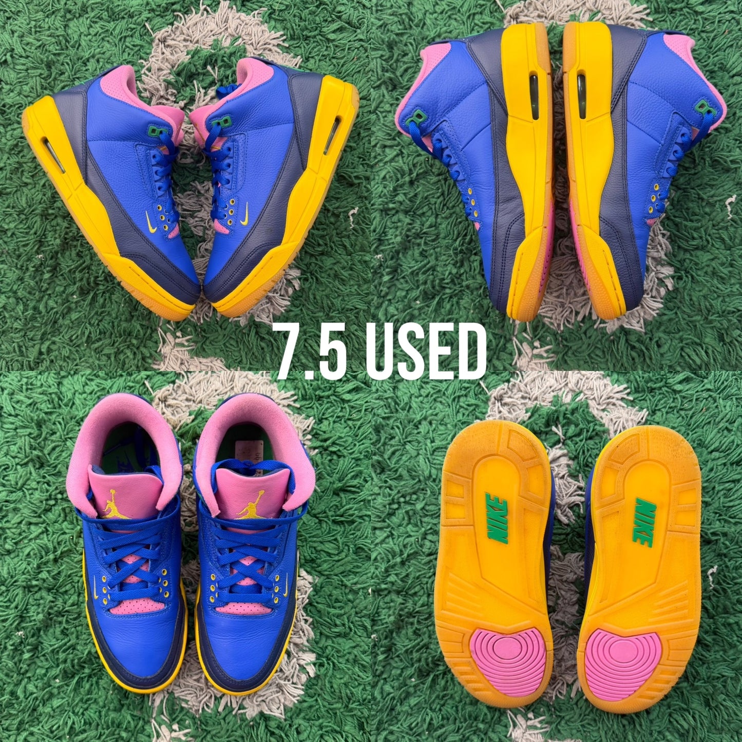 Jordan 3 Retro 'Brazil' USED