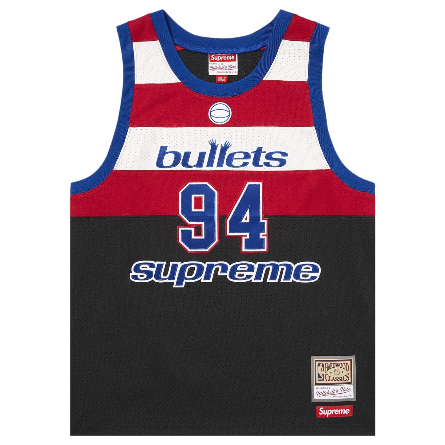 Supreme Mitchell & Ness "Teams Basketball' Black Jersey