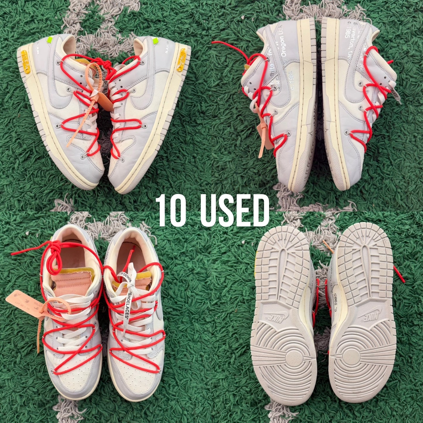 Nike Dunk Low Off-White "Lot 6” USED