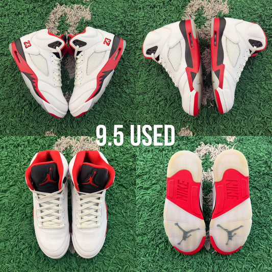 Air Jordan 5 Retro "Fire Red Black Tongue 2025" USED