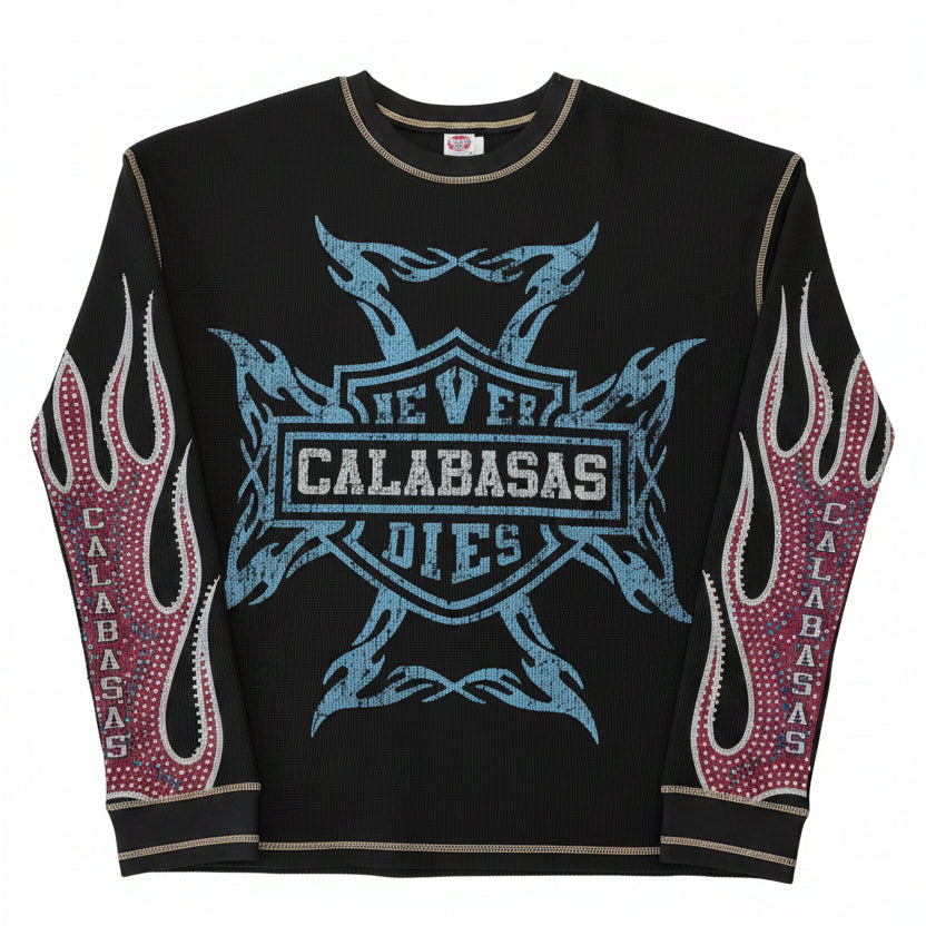 Made By Cozy 'Never Calabasas Dies' Black Long Sleeve