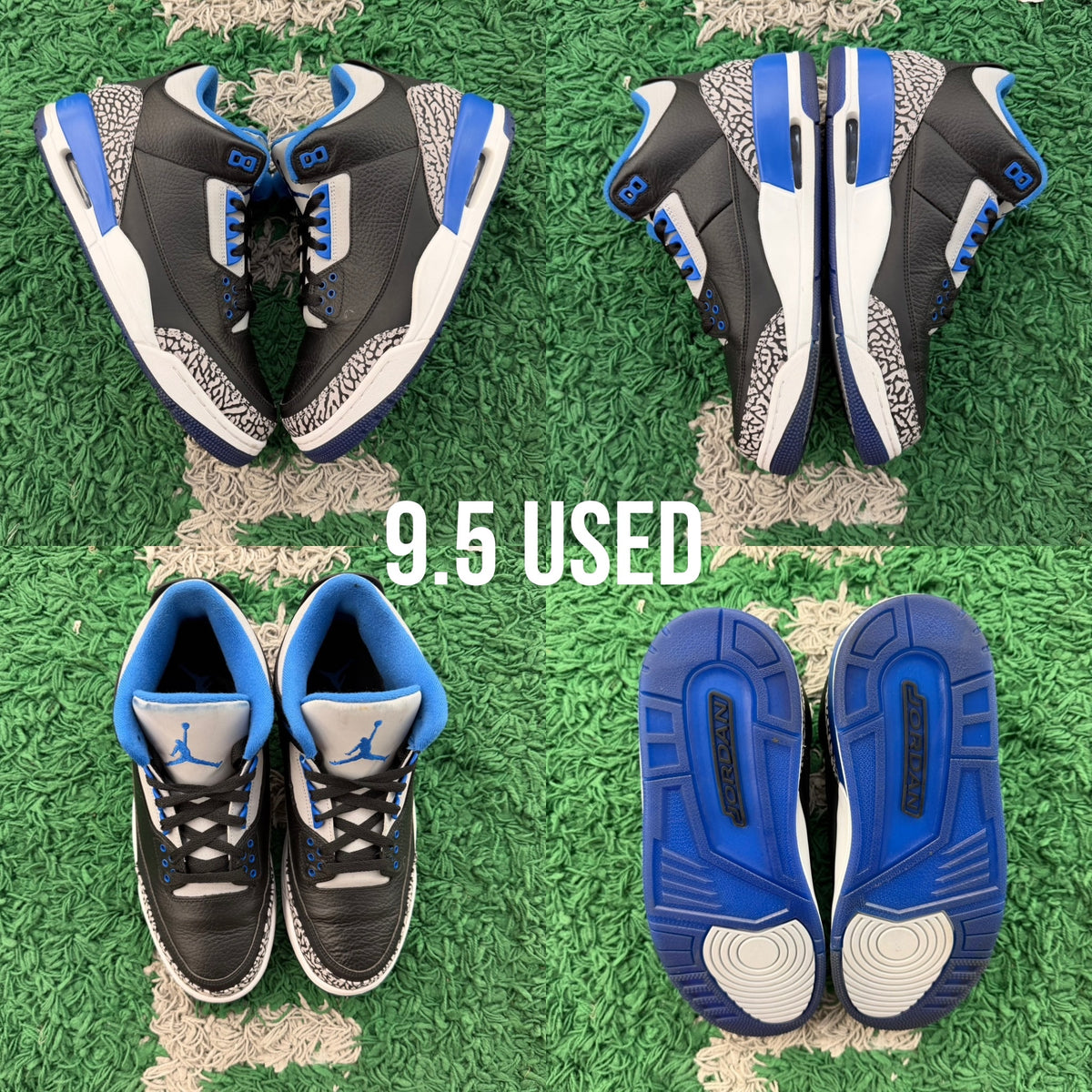 Air Jordan 3 Retro 'Sport Blue' (2014) USED