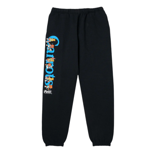 FELT x Carrots by Anwar Carrots "Wordmark" Black Sweatpants