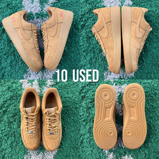 Air Force 1 Low x Supreme  “Wheat Mini Box Logo” USED
