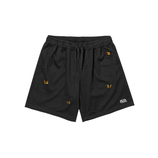 FELT "Home Team" Black Mesh Shorts