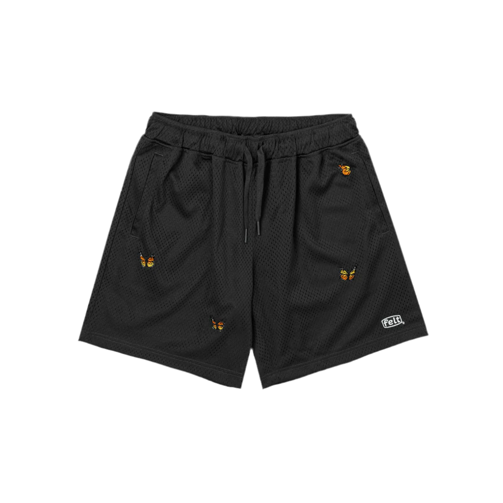FELT "Home Team" Black Mesh Shorts