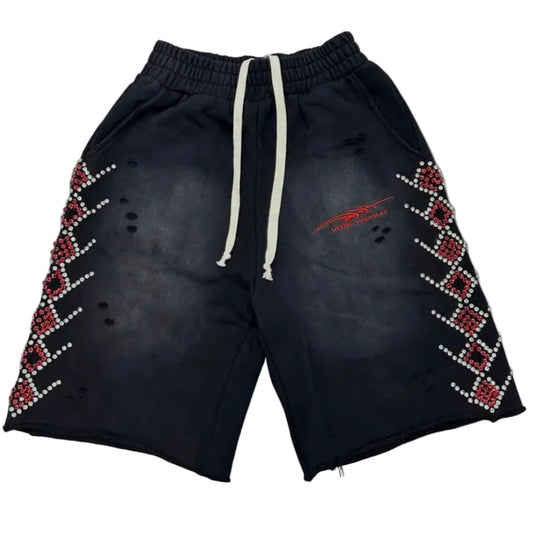 Vital Worldwide   Clawstone' Vintage Black Shorts