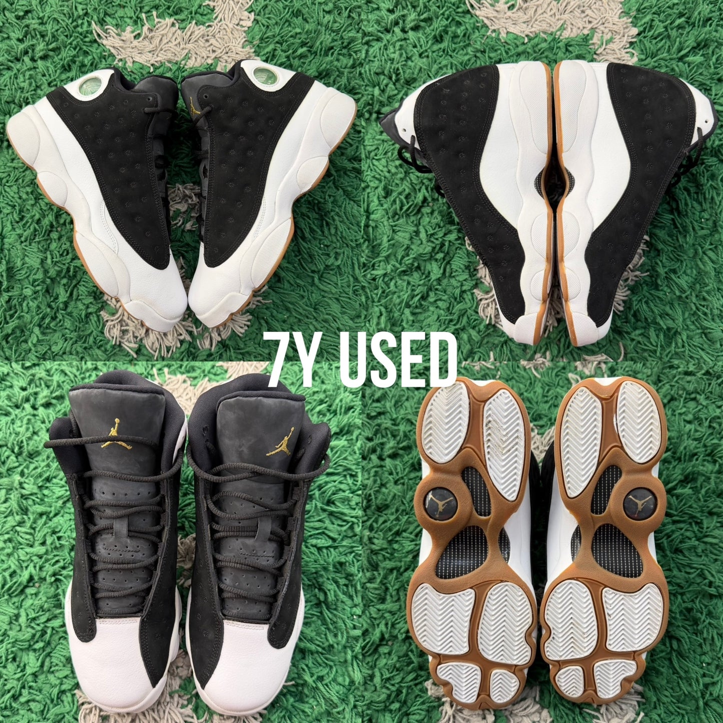 Jordan 13 Retro "Black White Gum" USED