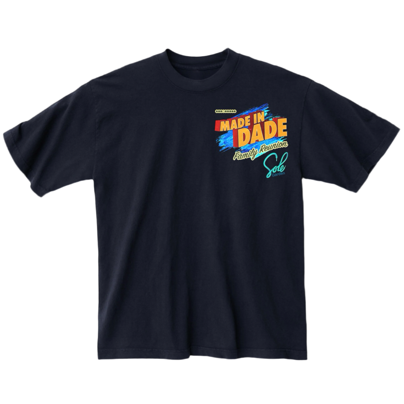 Sole Garden x The 3o5 “Made in Dade Family Reunion” Navy Tee