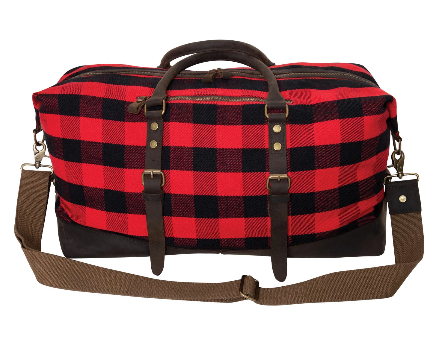 Rothco 'Red Plaid' Extended Weekender Bag