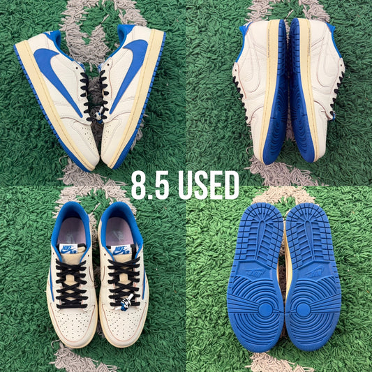 Air Jordan 1 Low OG x Travis Scott "Sail Military Blue" USED