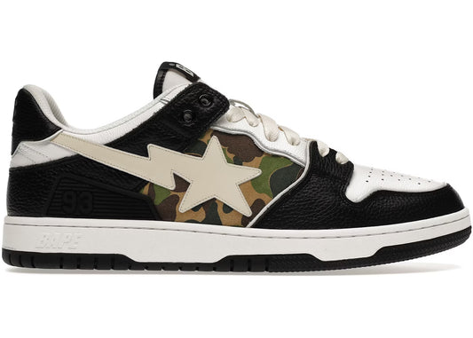 Bathing Ape Bape Sk8 Sta “Black White Camo”