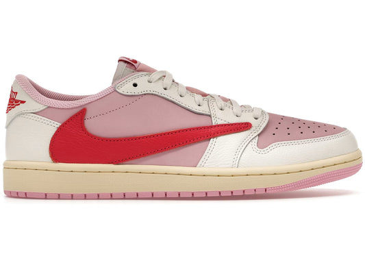 Air Jordan 1 Retro Low OG SP Travis Scott 'Sail Tropical Pink'