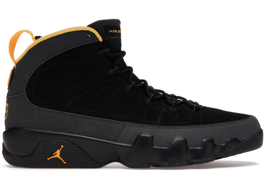 Jordan 9 Retro "Dark Charcoal University Gold"