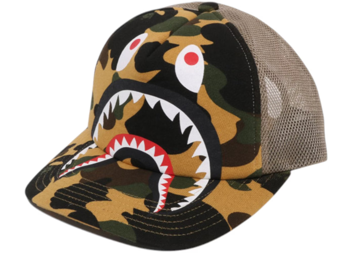 BAPE A Bathing Ape 1st "Camo Shark" Mesh Cap