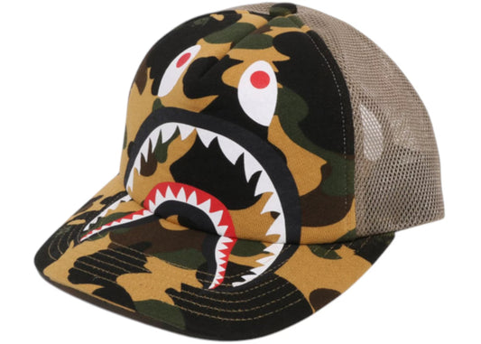 BAPE A Bathing Ape 1st "Camo Shark" Mesh Cap