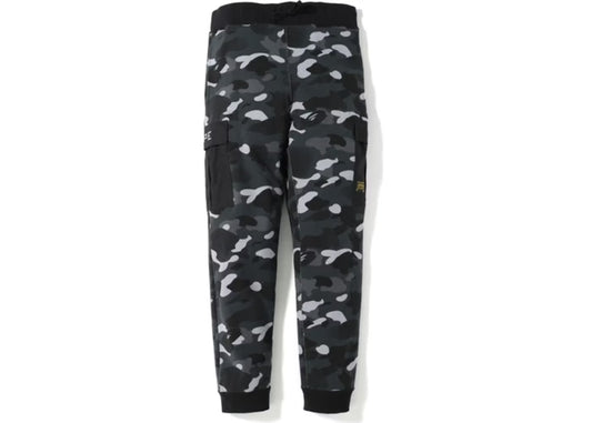 BAPE Gradation "Camo Military" Slim Sweat Black Pants